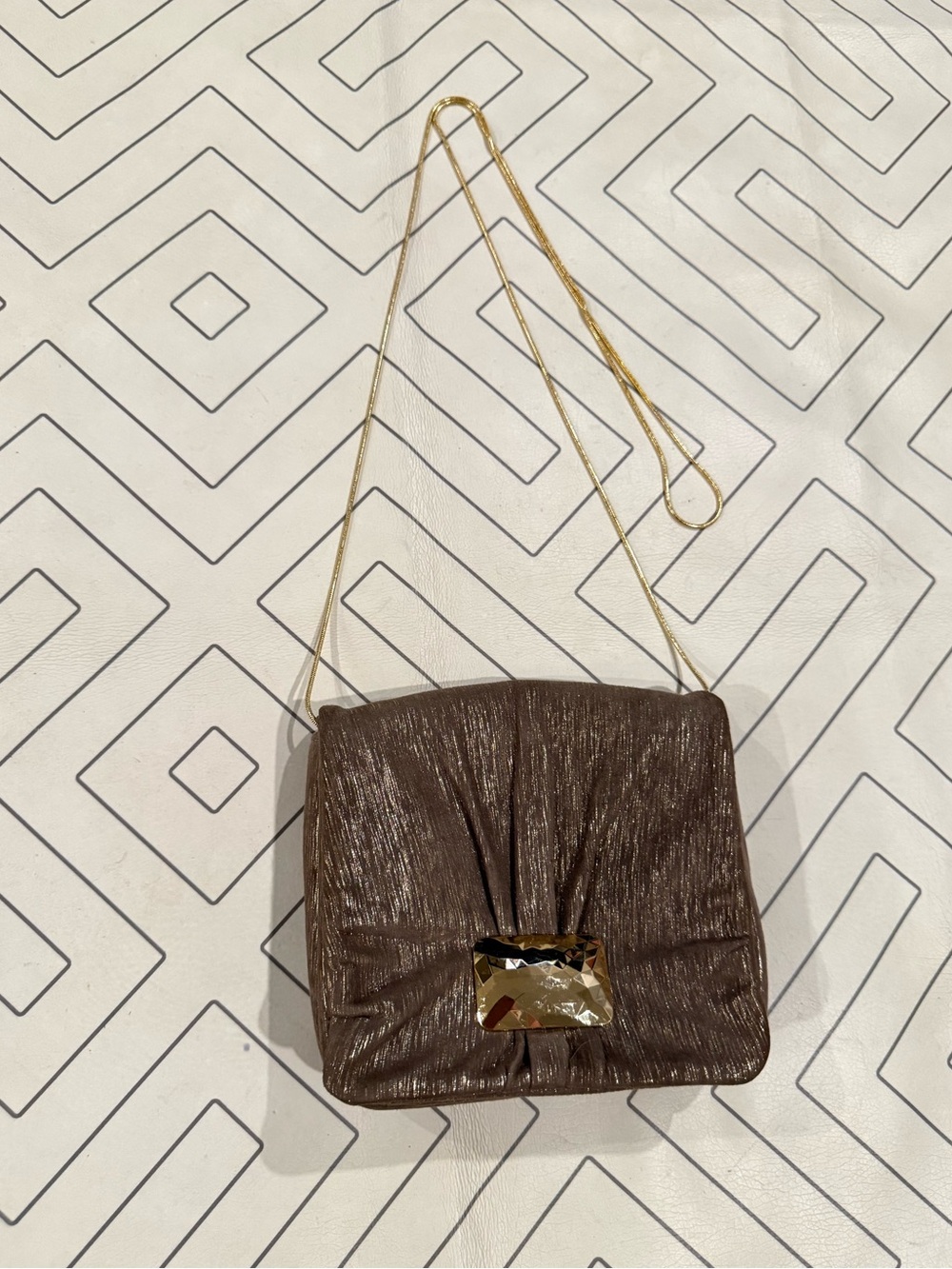 Michelle Fantaci for Lauren Merkin Bronze Evening Purse